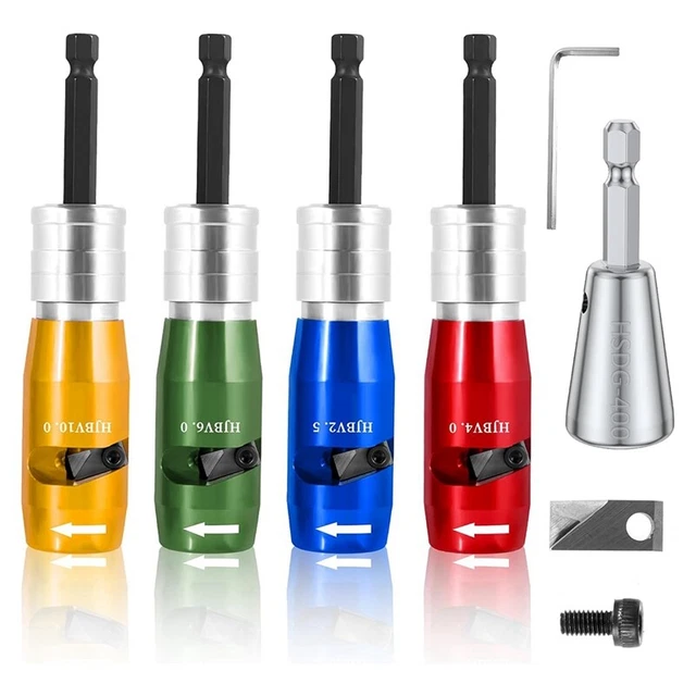 Kit Torsion De Fil Pour Perceuse - 2 Outils + 2 Porte-embouts + Mousqueton, Pour Fils 8-14 AWG, Mandrin 6 Mm - 10