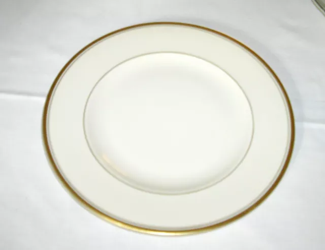 Vintage Syracuse China Old Ivory O.P.CO. MONTICELLO Ivory Gold Bands 8" Plate ~