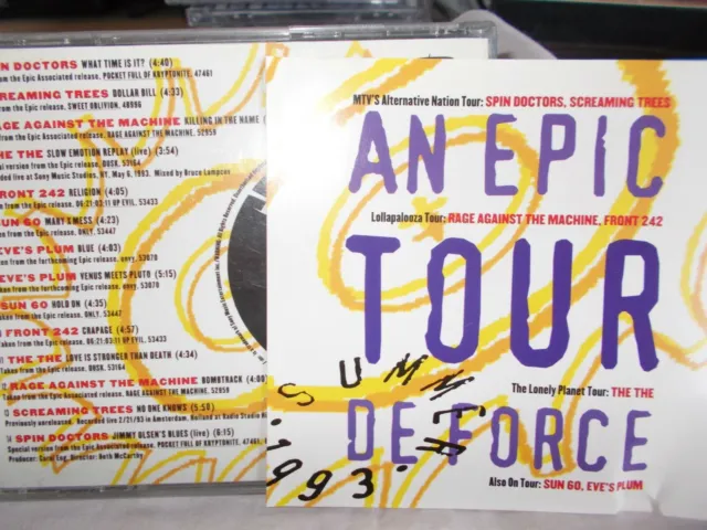 An Epic Tour De Force - Us 14 Trk Promo Cd-Rage Against The Machine-The The