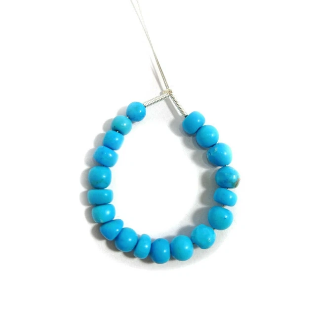 AAA++ Turquoise à facettes 6-7MM Pierres précieuses Fabrication de bijoux...