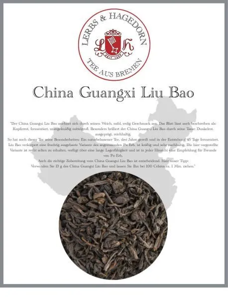 Chine Guangxi Liu Bao 1kg