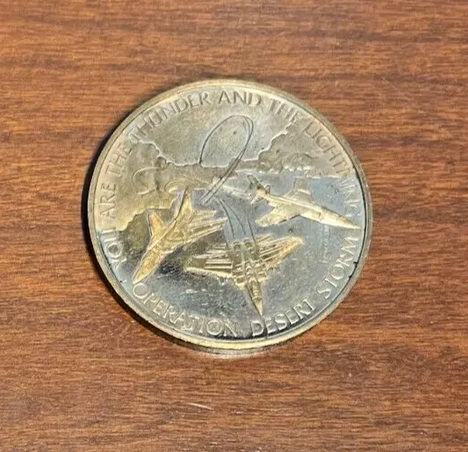 1991 Persian Gulf Operation Desert Storm Silver Challenge Coin Medal Token