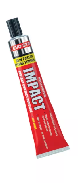 Evo Stick Impact Instant Contact Adhesive Multi Purpose Glue Strong 35g 65g