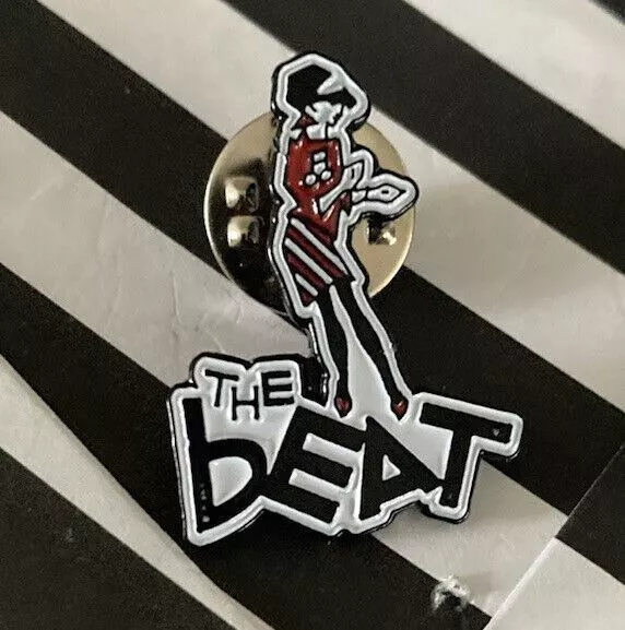 The Beat Girl Pin Badge, 2Tone, SKA, Skins, Mods, Trojan, Walt Jabsco, Go Feet