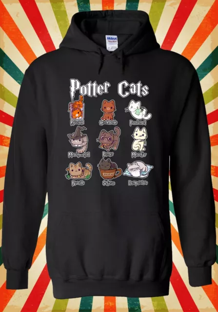 Potter Cats Cute Cat Friendly Animal Men Women Unisex Top Hoodie Sweatshirt 3133