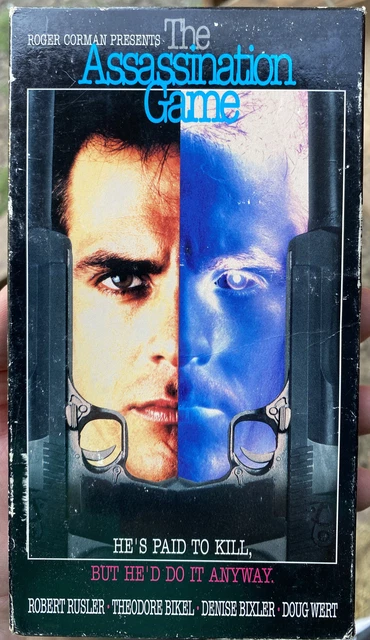 THE ASSASSINATION GAME (VHS, 1993) Roger Forman Robert Rusler Rare ...