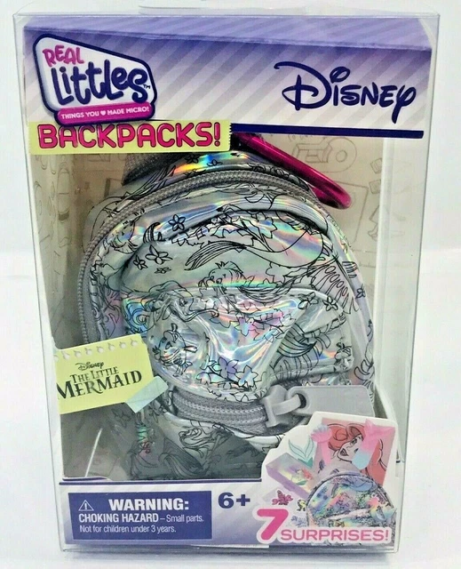 NIB DISNEY REAL Littles Backpack The Little Mermaid 7 Surprises