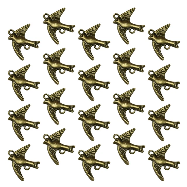 DIY DIY charm pendant set set 20 Stück Alloy Peace Dove Shape Anhänger Charms DI 4