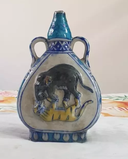Vaso antico in ceramica fatto a mano con vaso per acqua, vaso da collezione...