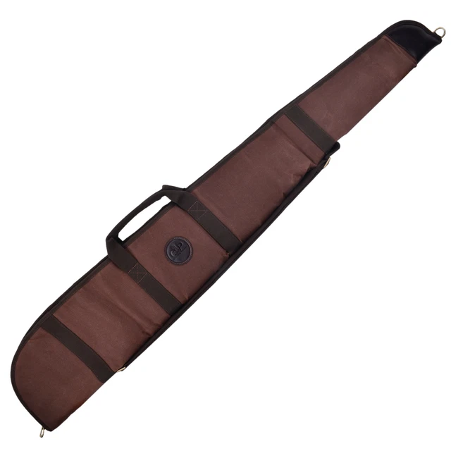 LEATHER CANVAS GUN Slip Bag Shotgun Rifle Case Soft Padding Bag