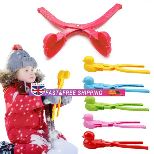 Cute Duck Snow Ball Fights Toys with Handle Snowball Tongs Funny Kids Beach Toys
