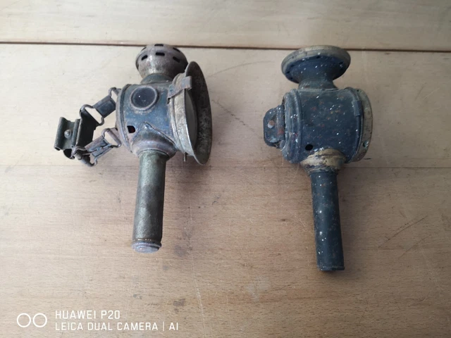 Vintage anciennes lampes moto vélo - Collection
