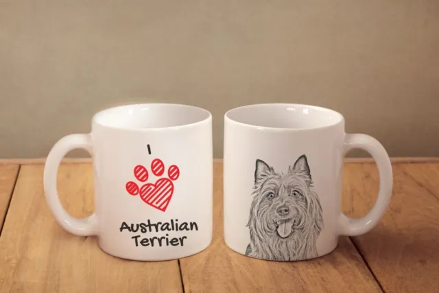 Australian terrier - ceramic cup, mug "I love", CA