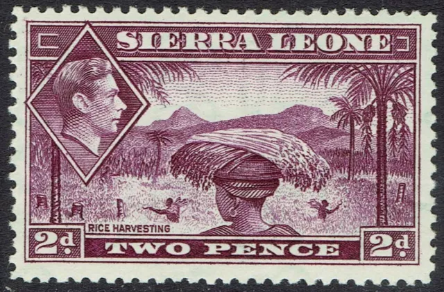 Sierra Leone 1938 Kgvi Pictorial 2D Mnh **