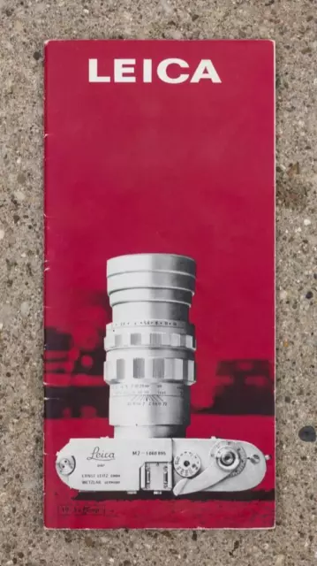 Vintage Leica Camera Lens Catalog 1965 g25