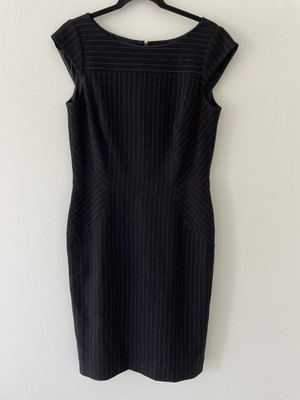 Antonio Melani Dress Womens Size 6 Black Pin Stripe