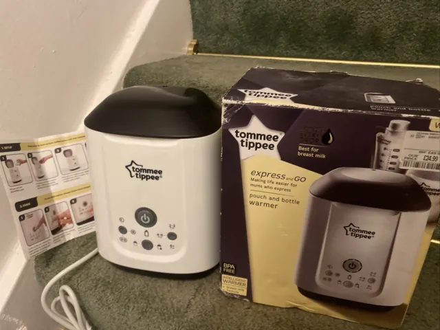 Tommee Tippee Express and Go pouch and bottle warmer. Never Used.