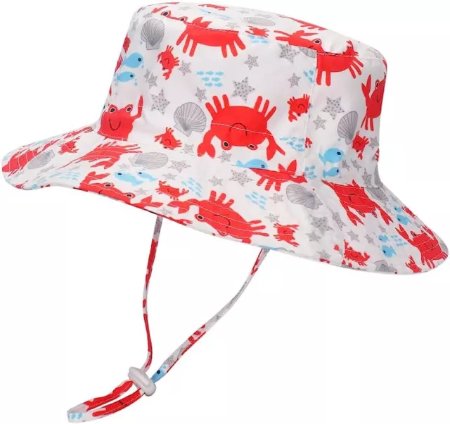 Baby Girls Boys Toddler Sun Hat UPF 50+ Summer Bucket Hat Adjustable Fisherman