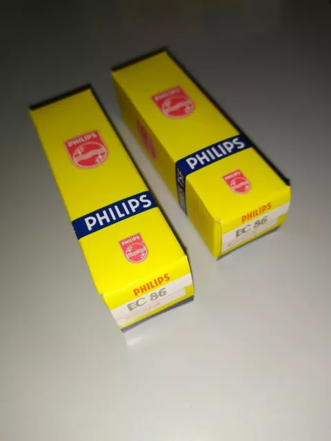 EC 86 TUBE Philips Nos RTC     lot de 2 pieces     MATCHED         Tir61