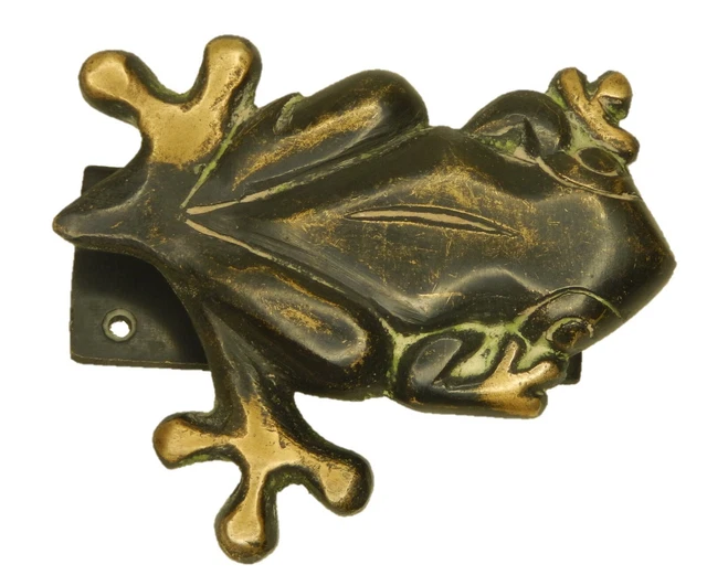 Frog Door Knocker Antique Style Handmade Brass Todd Door Bell Office Home Decor