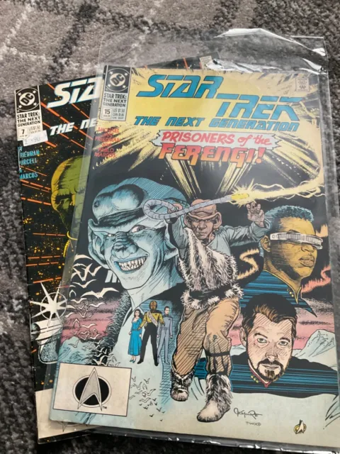 2 Star Trek Comic Books DC Sci-Fi Vintage Lot The Next Generation year 90-91