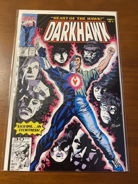 Darkhawk #10 Heart of the Hawk Part 1 of 6 Marvel Comics Dec 1991 Mike Manley