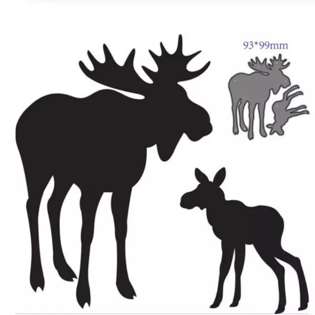 Metal cutting dies Christmas deer decoration Scrapbook paper craft stencils DIY