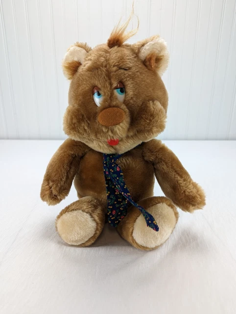 Vintage Upstairs Buzzy Wuzzy Bear Plush 15" Stuffed Animal 1983 Azrak Hamway