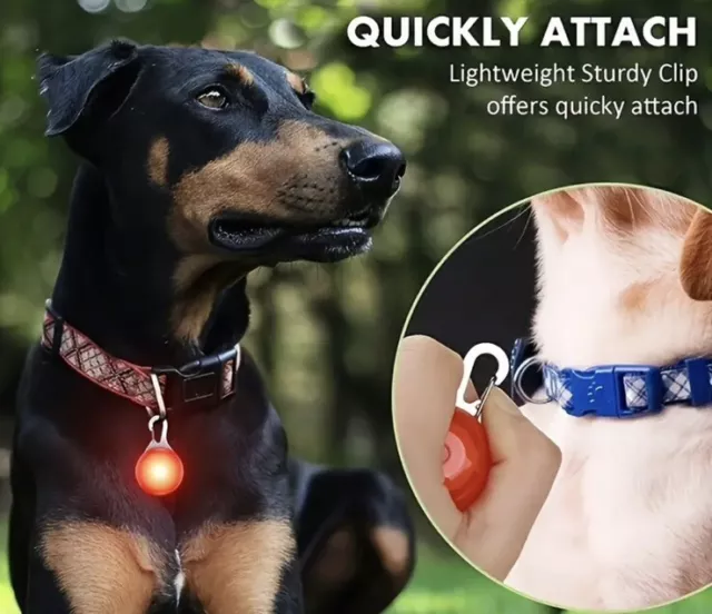 LED Glowing Clip-on Dog Collar Light