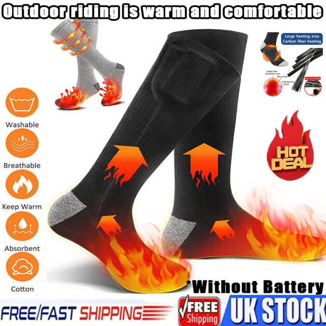 4000mAh Rechargeable Heated Socks for Men Women,Washable Electric Warming Socks!