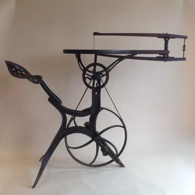 Antique W. F. & J. Barnes Pedal Operated Scroll Saw Patented 1876 Original Paint