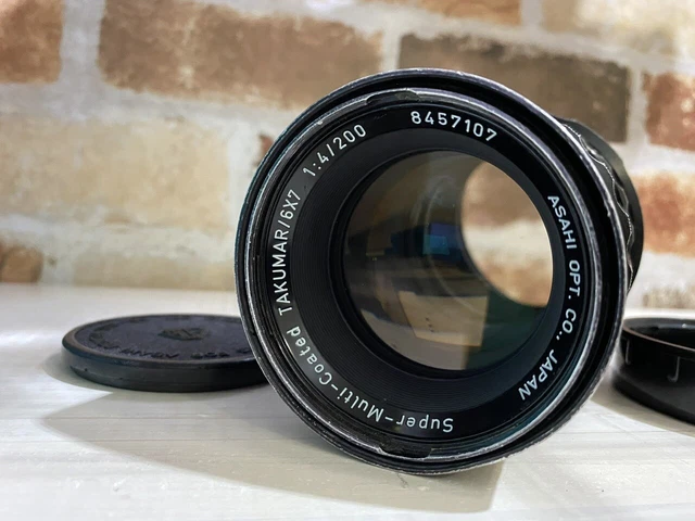 [ EXC+ 5] Asahi PENTAX Smc Takumar 6x7 200mm F4 Mf Objectif pour 6x7 67 67ii De