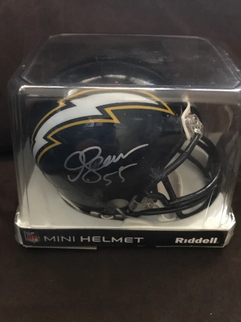 Junior Seau Signed (smudged) San Diego Chargers Riddell NFL mini helmet NO COA