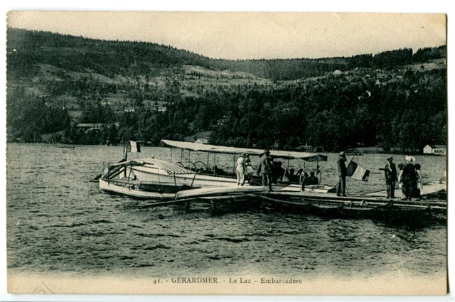 CPA 88 Vosges Gérardmer le lac Embarcadère animated