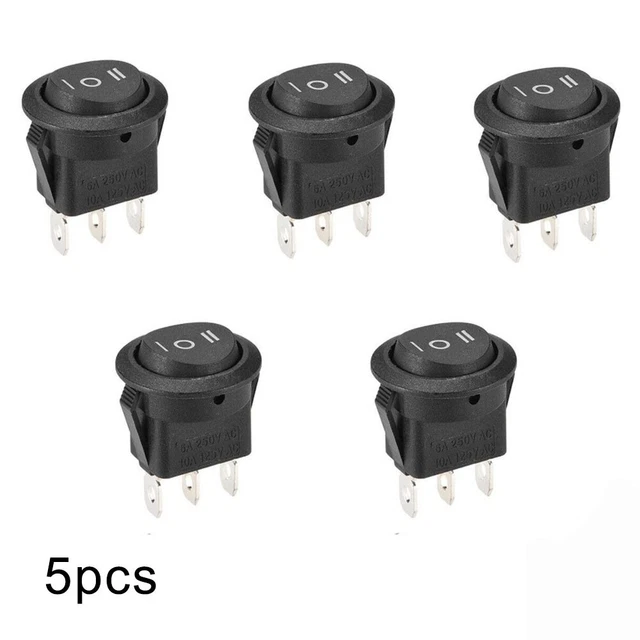 Durable Rocker Switch Switch Rocker Switch SPDT 2 UL94V-2 Way Dash 20mm