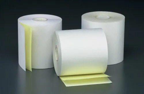(100) 3" x 95' 2-PLY CARBONLESS POS RECEIPT PAPER ROLLS ~FAST FREE SHIPPING~