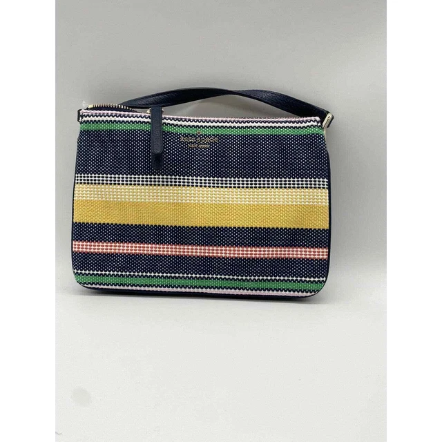 Jackson boardwalk stripe medium triple compartment shoulder bag deals