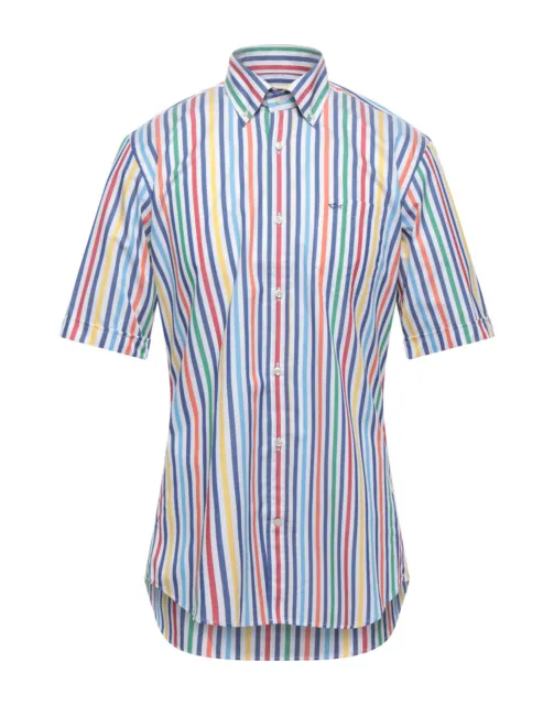 RRP €115 PAUL & SHARK YACHTING Shirt 41 L Striped Pattern Button-Down Collar