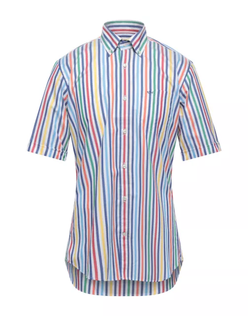 RRP €115 PAUL & SHARK YACHTING Shirt 41 L Striped Pattern Button-Down Collar