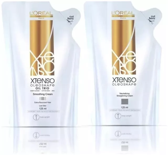 Loreal X-Tenso Oleoshape Smoothing Straightener 125ml+ Neutralizing Cream 125ml