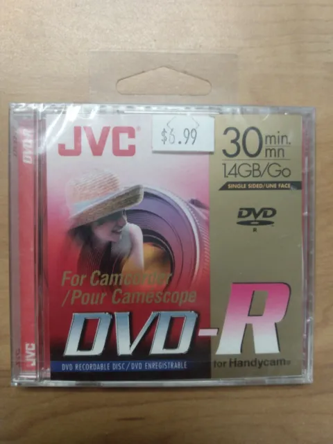 DVD-R JVC 30 min 14 GB/GB para Handycam totalmente nuevo. Lote de 3 envío gratuito