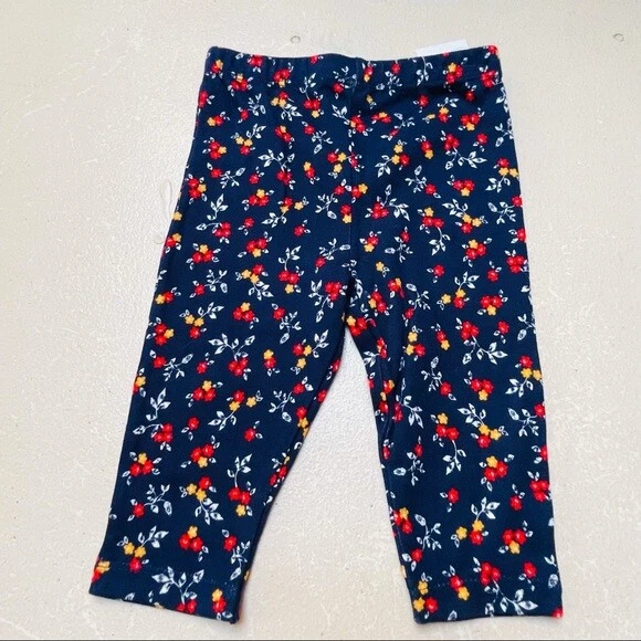 Little Me Floral Pants 100% Cotton  6 months Comfy  New with Tags