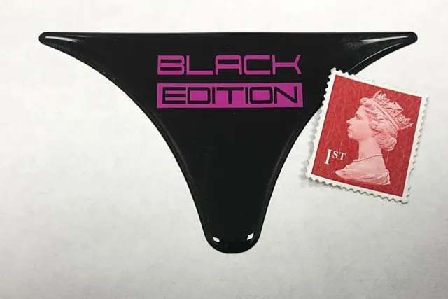 Pink on Black - BLACK EDITION Dashboard Sticker Super Shiny Domed Finish - Corsa