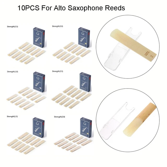 Professionelle Klangverbesserung 10 Premium Altsaxophon Schilf verschiedene Grö