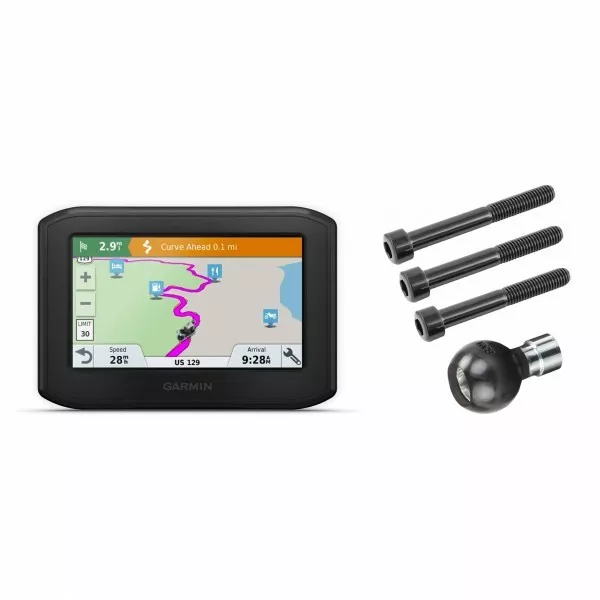 Garmin zumo 396 LMT-S GPS + RAM-B-367U Handlebar Clamp Bundle 010-02019-00