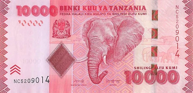 Tanzania 10000 Shillings 2010 UNC