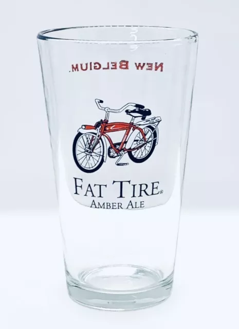 New Belgium Brewing Company Fat Tire Amber Ale Rastal 16 OZ Beer Glass