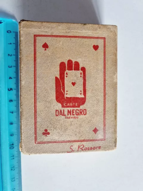 Carte Da Gioco Dal Negro S. Rossore Poker Vintage Original Playing Card New