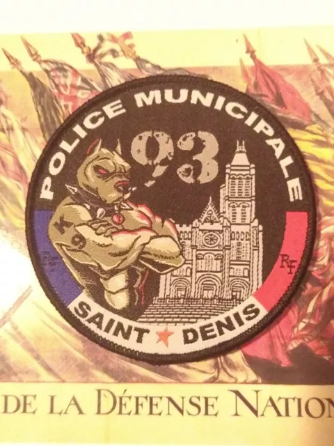 écusson / patch velcro Obsolète Police Municipale équipe cynophile St Denis