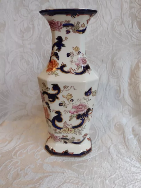 Vaso Mason Mandalay C1940 Ironstone Made in England Mason's Vase